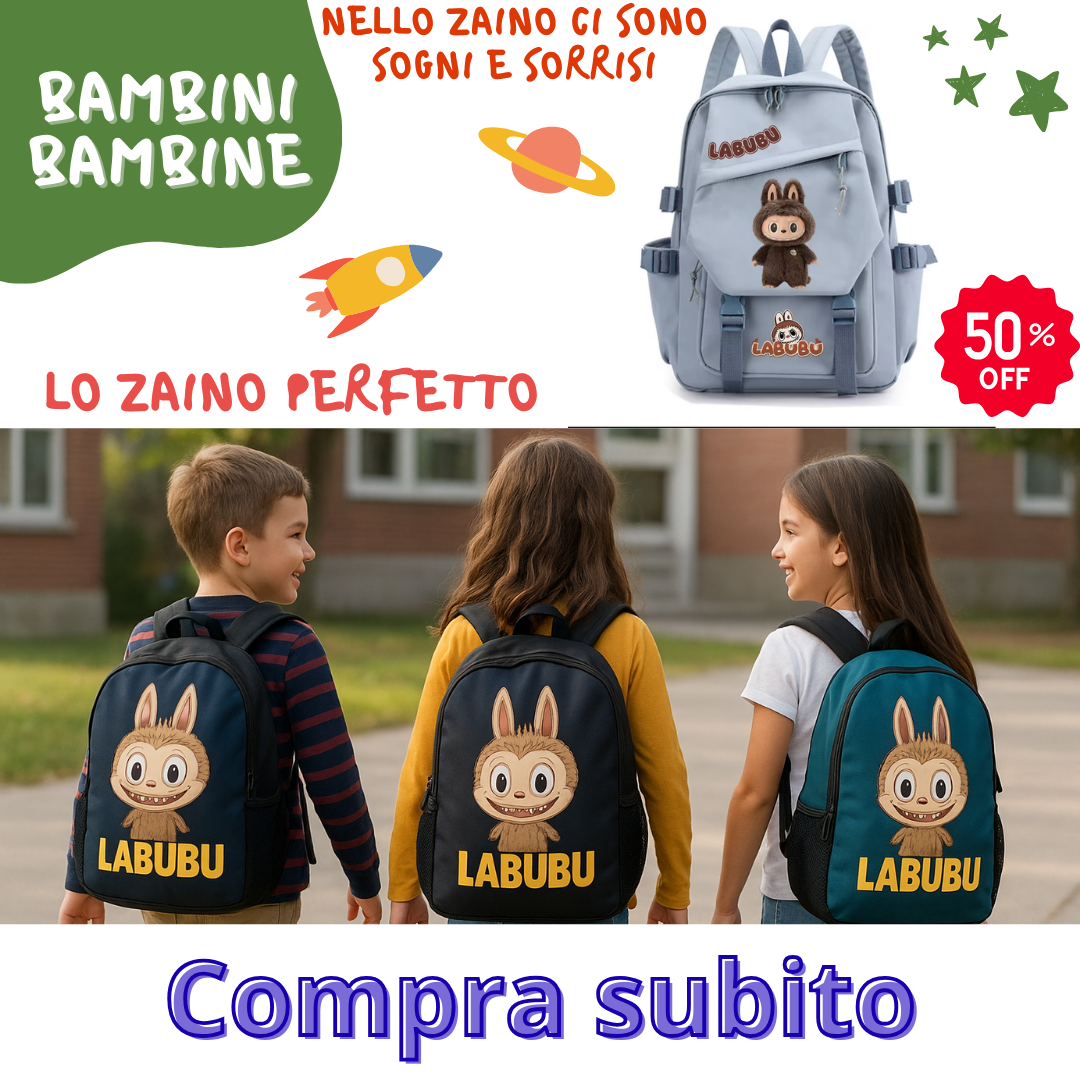 Zaino scuola Labubu